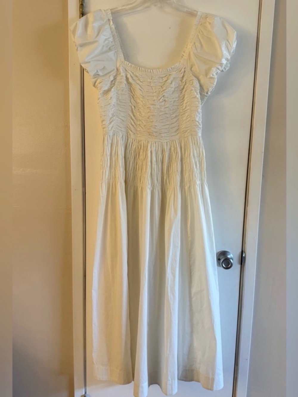 Doen Katherina Shirred Cotton-Voile Midi Dress NWT perfect condition - Picture 4 of 7